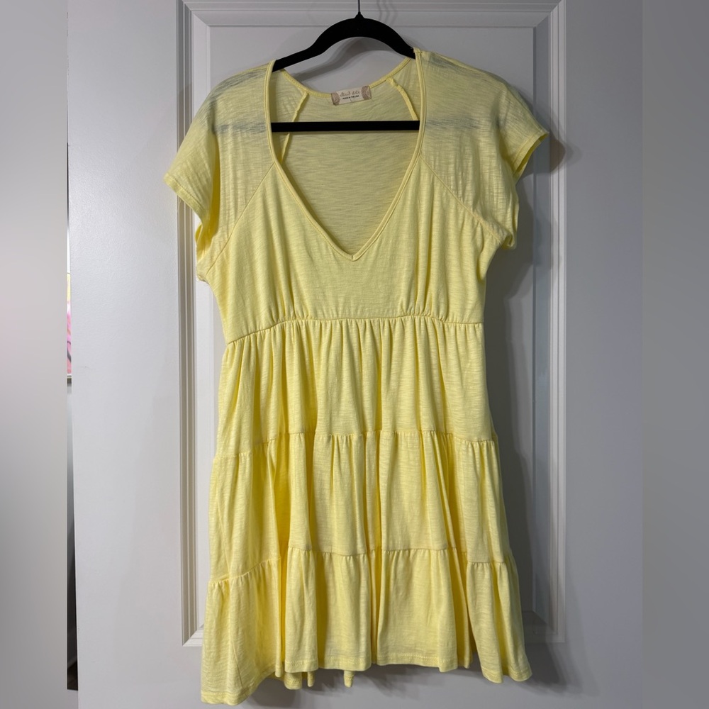 Altar'd State Light Yellow Dress